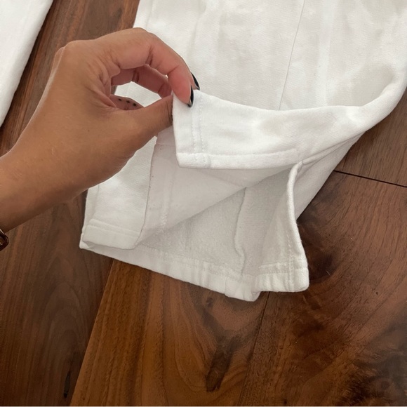 Heavy Manners Straight Leg Sweats in Snow White - Picture 7 of 12